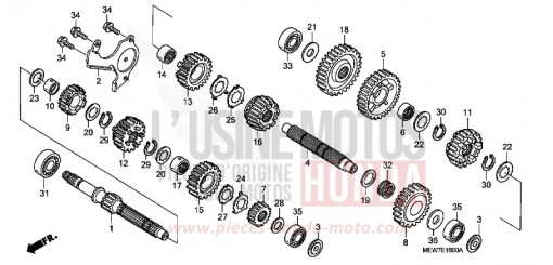 BOITE DE VITESSES NT700VA6 de 2006